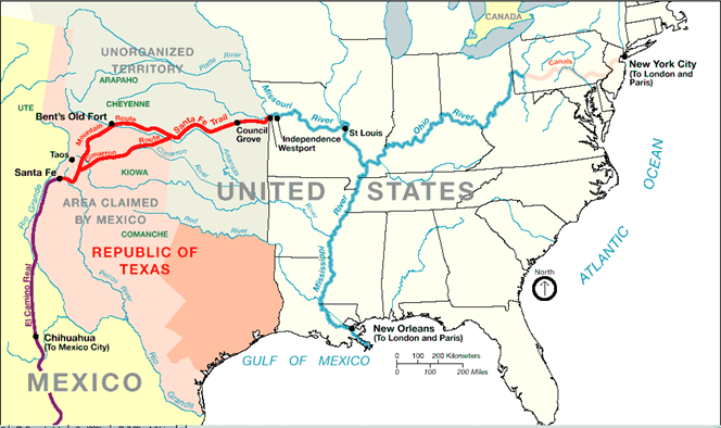 Expedición del ejército texano a Nuevo México, a través del “Camino de Santa Fé 1841 – 1845.