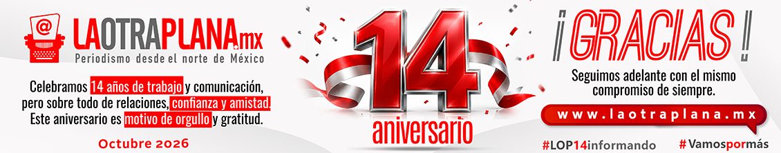 Banner 14 Aniversario La Otra Plana